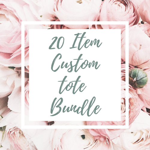 20 Item Custom Tote Bundle