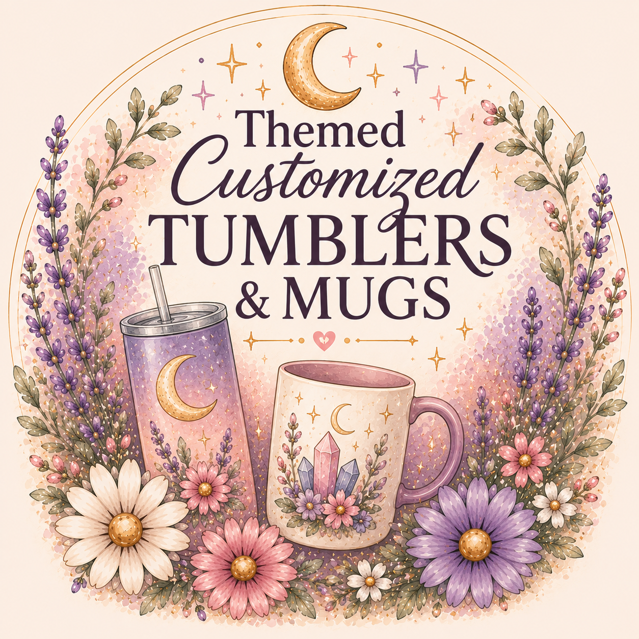 Themed Customized Tumblers & Mugs